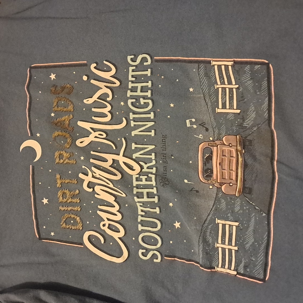 DIRT ROADS, COUNTRY MUSIC 2XL SHIRT